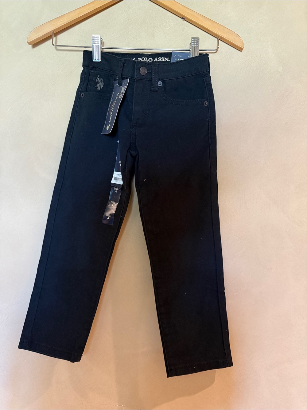 US POLO ASSN BOYS Straight twill pant SZ. 4 NWT